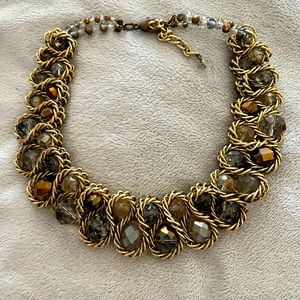 Brown bead necklace